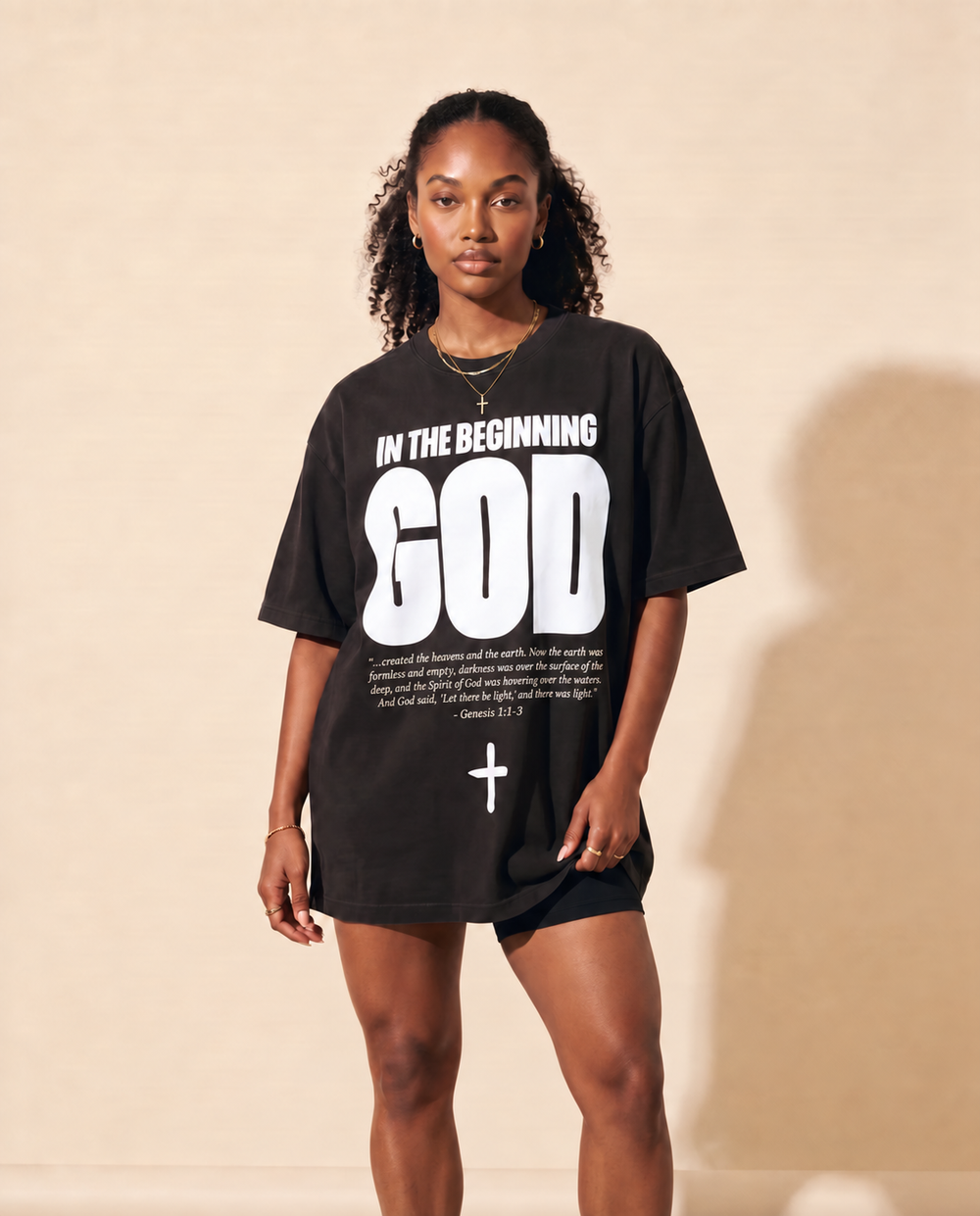 IN THE BEGINNING GOD · BLACK & WHITE