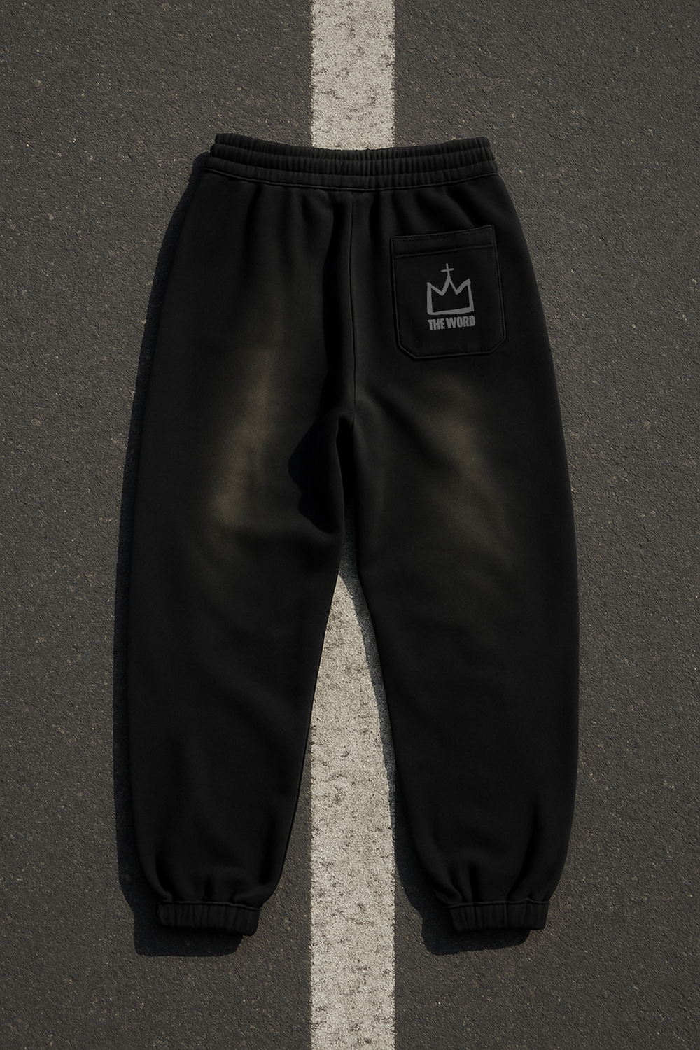 HEAVYWEIGHT SWEATPANTS · BLACK & OFF WHITE