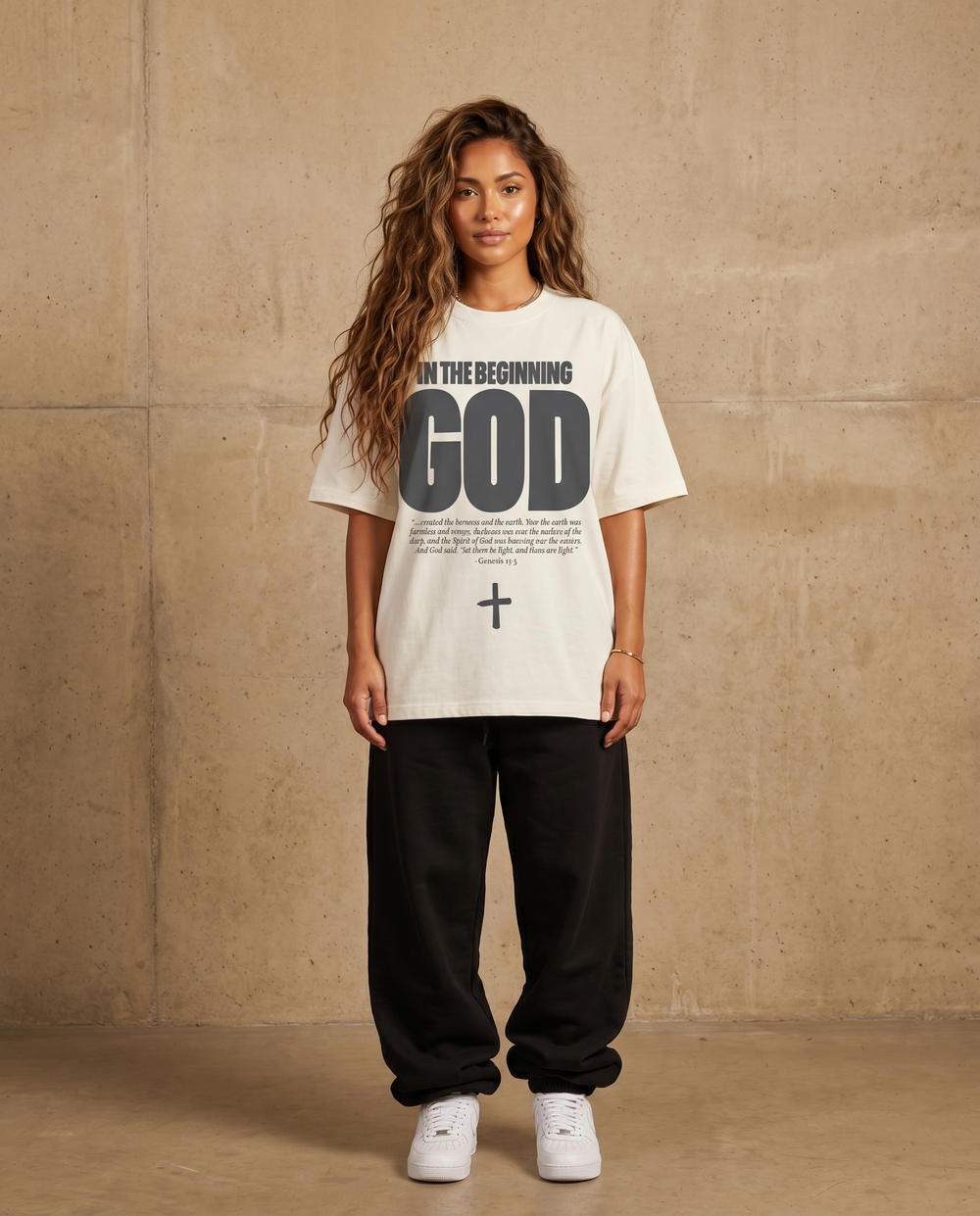 IN THE BEGINNING GOD · BLACK & WHITE