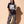 Love Never Ends tee, black, front print, woman, standing full body