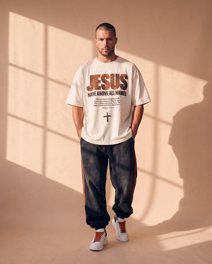 JESUS · NAME ABOVE ALL NAMES · WHITE