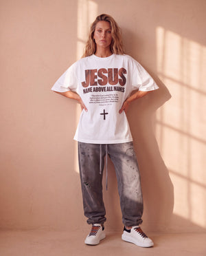 JESUS · NAME ABOVE ALL NAMES · WHITE