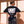 Light Over Darkness tee, black, back print edition, woman, back print hands on hips