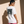 Love Never Ends tee, white, back print edition, woman, back print side profile