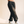 Heavyweight Sweatpants · Black & Off White, smoky black, front print, woman, walking side cross