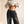 Heavyweight Sweatpants · Black & Off White, smoky black, front print, woman, drawstring waist