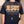 Jesus the Way the Truth the Life faded black tee, front print in full on a woman, John 14:6 verse and cross, Christian streetwear