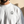 Love Never Ends tee, white, back print edition, man, front crown neckline close up