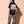 Love Never Ends tee, black, back print edition, woman, back print full body look over