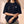 Daughter of the King tee, black, back print edition, woman, front crown chest close up