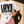 Love Never Ends tee, white, front print, woman, hand on hem close up