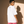 Love Never Ends tee, white, back print, woman, back view look over