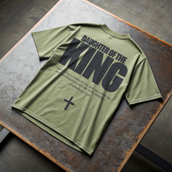 DAUGHTER OF THE KING • SUPER HEAVYWEIGHT • OVERSIZED • T-SHIRT • UNISEX