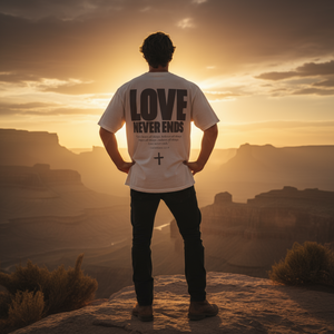 LOVE NEVER ENDS • SUPER HEAVYWEIGHT • OVERSIZED • T-SHIRT • UNISEX