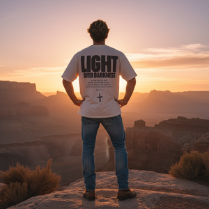 LIGHT OVER DARKNESS • SUPER HEAVYWEIGHT • OVERSIZED • T-SHIRT • UNISEX