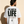 The Light of Life tee, white, back print edition, man, back print waist up