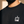 Light of the World tee, black, back print edition, man, front crown neckline close up