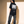 Light of the World tee, black, back print edition, woman, back print full body
