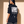Light of the World tee, black, back print edition, woman, back print over shoulder