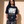Light of the World tee, black, front print, woman, three quarter thigh up