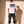Light of the World tee, white, back print edition, man, back print thigh up