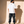 Light of the World tee, white, back print, man, back view look over