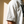 Light of the World tee, white, front print, man, sleeve close up