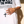 Light of the World tee, white, front print, woman, hand on chest close up