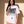 Light of the World tee, white, front print, woman, detail close up