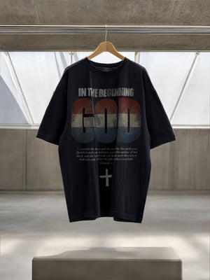 In The Beginning... Holland in Black – Christian T-Shirt by The Word