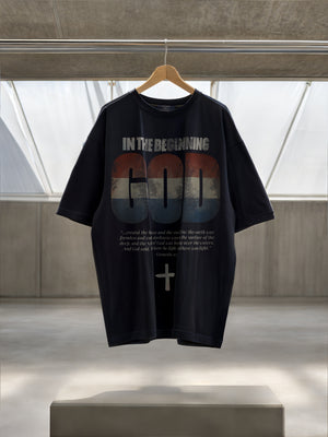 In The Beginning... Holland in Black – Christian T-Shirt by The Word