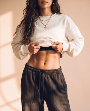 HEAVYWEIGHT SWEATPANTS · SMOKY BLACK