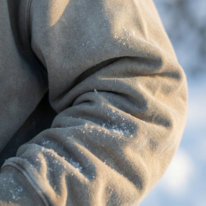 KHAKI SUNFADED  HOODIE · IN THE BEGINNING GOD