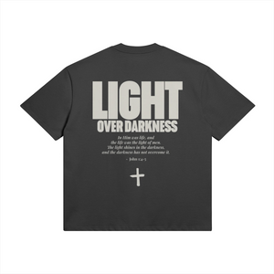 LIGHT OVER DARKNESS • SUPER HEAVYWEIGHT • OVERSIZED • T-SHIRT • UNISEX