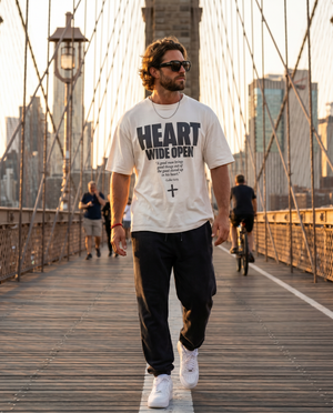 Heart Wide Open White - Lifestyle - Christian T-Shirt by The Word