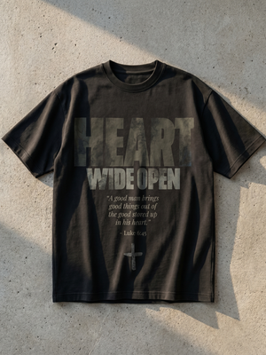 Heart Wide Open - Christian T-Shirt by The Word