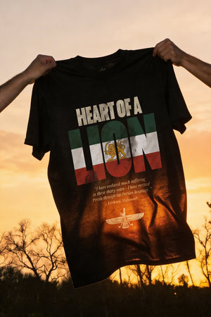 Heart Of A Lion in Black – Christian T-Shirt by The Word