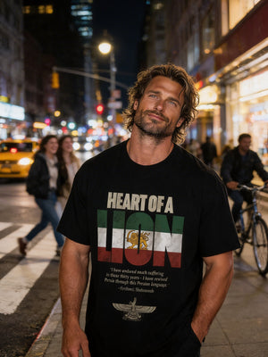 Heart Of A Lion in Black – Christian T-Shirt by The Word