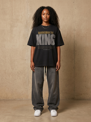 Daughter of the King – Woman wearing The Word t-shirt