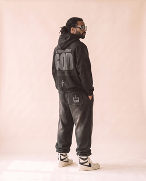HEAVYWEIGHT SWEATPANTS · BLACK & OFF WHITE