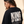 King of Kings MONOCHROME tee, black, back print edition, woman, back print close up