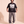 King of Kings MONOCHROME tee, black, front print, man, hem pull full body