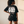 In The Beginning God MONOCHROME tee, black, back print edition, woman, back print look over
