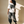 In The Beginning God MONOCHROME tee, white, back print edition, woman, back print look over