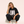 The Light of Life MONOCHROME tee, black, front print, woman, crouch full body