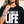 The Light of Life MONOCHROME tee, black, front print, woman, chest close up