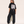 The Light of Life MONOCHROME tee, black, back print edition, woman, back print full body