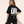 The Light of Life MONOCHROME tee, black, back print edition, woman, back print look over