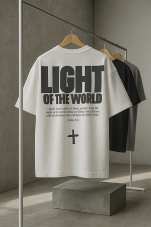 LIGHT OF THE WORLD • SUPER HEAVYWEIGHT • OVERSIZED • T-SHIRT • UNISEX