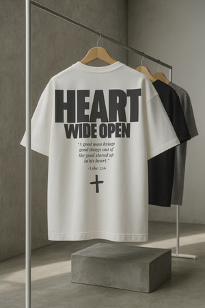 HEART WIDE OPEN • SUPER HEAVYWEIGHT • OVERSIZED • T-SHIRT • UNISEX